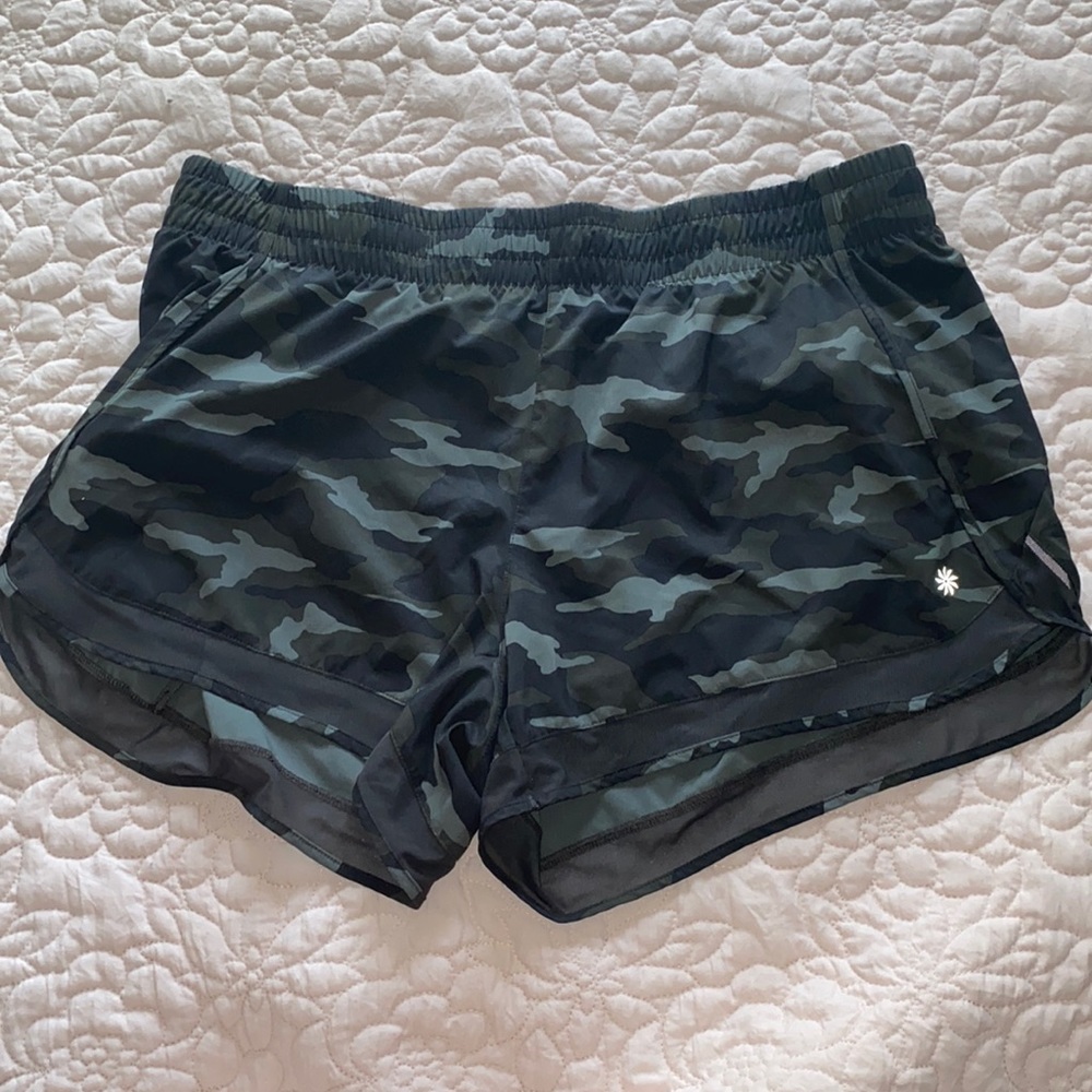 Athleta Camo Running Shorts